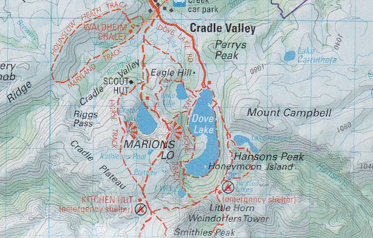 PURCHASE - Overland Track Map - Waterproof